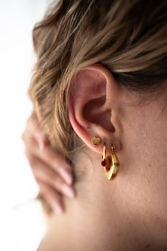 Orecchini Red Hoop