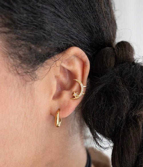 Earcuff Spicchio di Luna